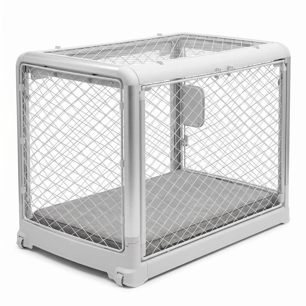Collapsible Wheeled Portable Indoor Dog Kennel
