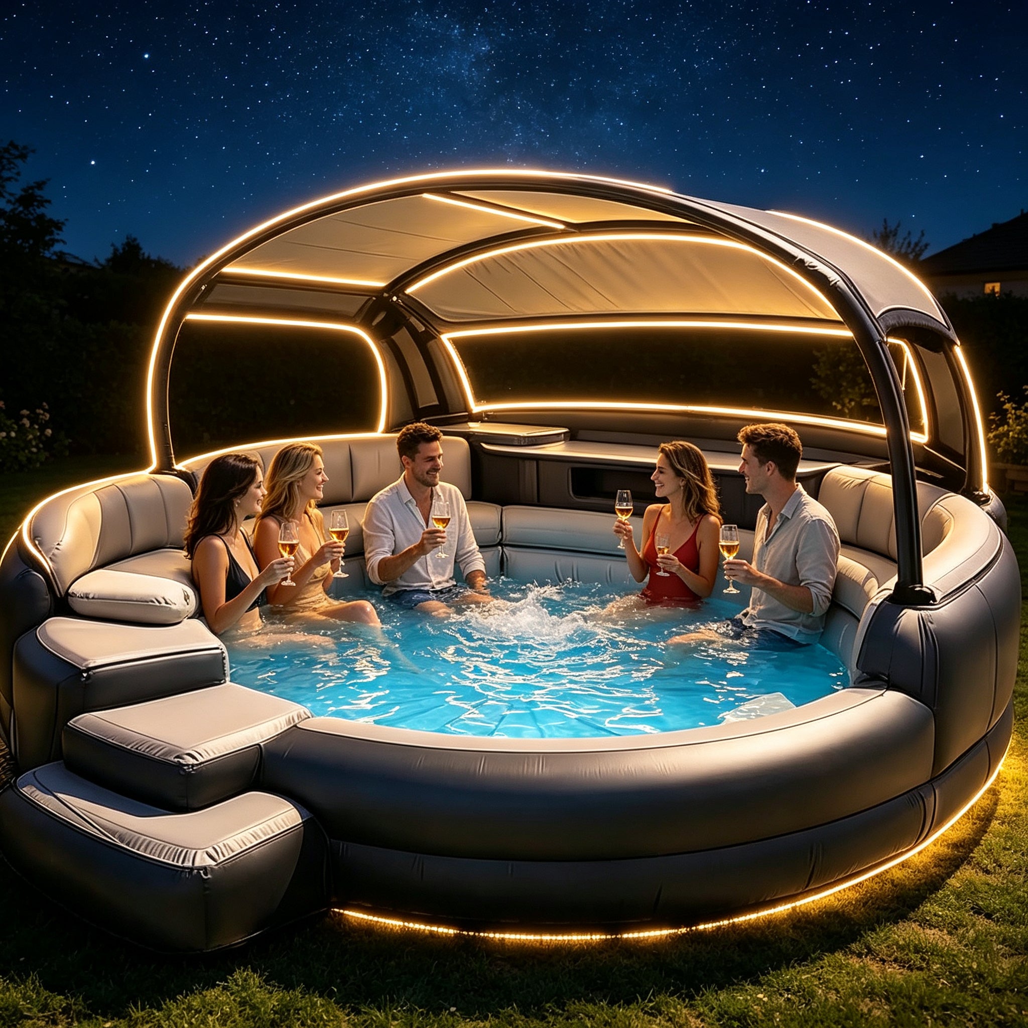 Luxury Large Multi-Person Inflatable Swimming Pool