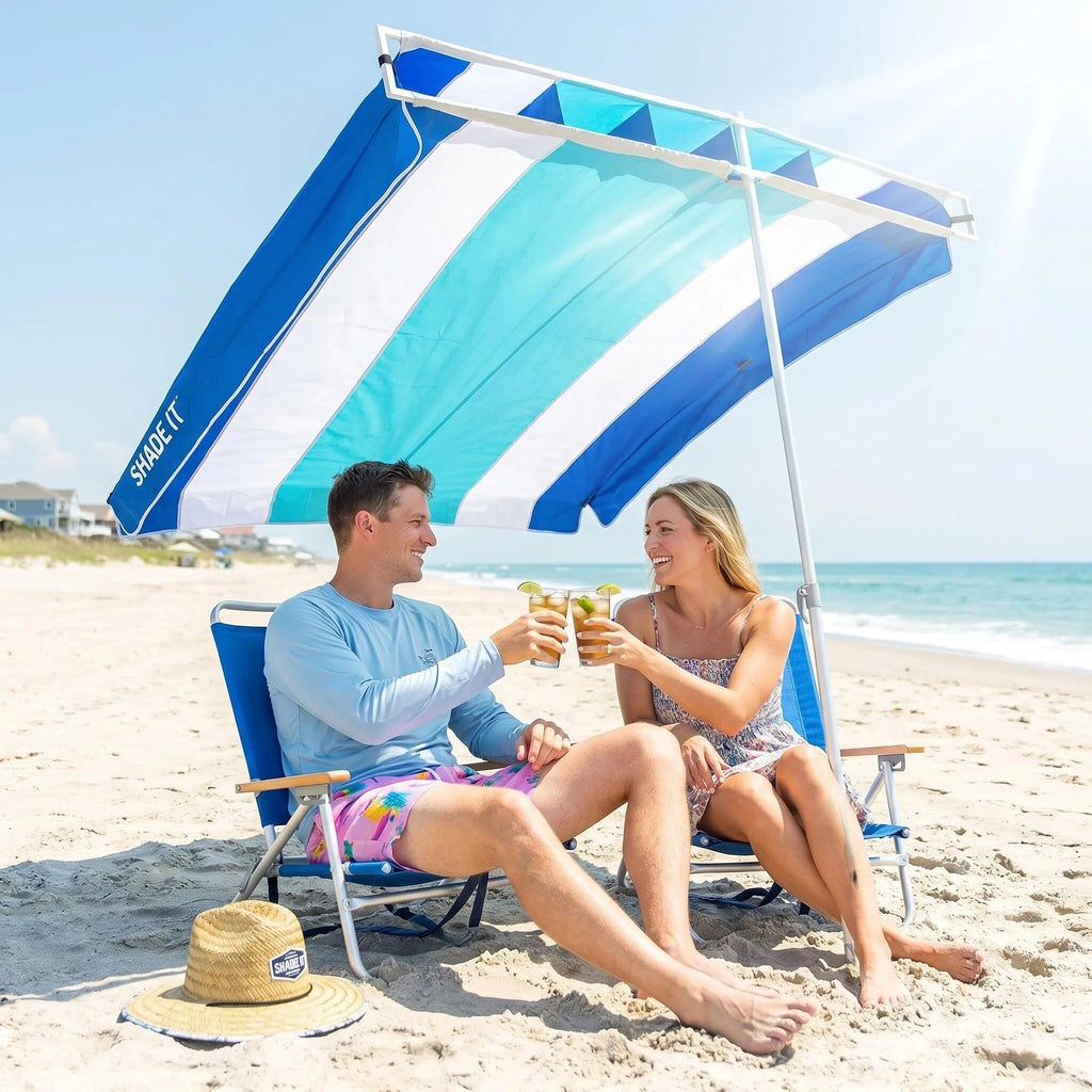 Wind Resistant Portable Beach Shade Canopy