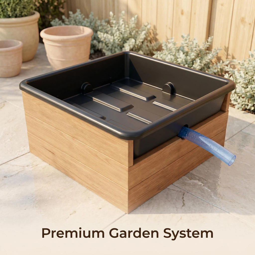 Wood Raised Garden Planter Box For Vegetable Flower Growing