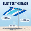 Wind Resistant Portable Beach Shade Canopy