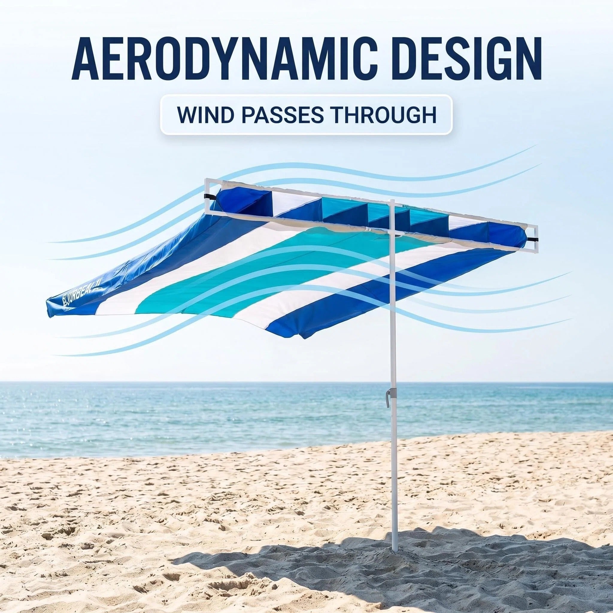 Wind Resistant Portable Beach Shade Canopy