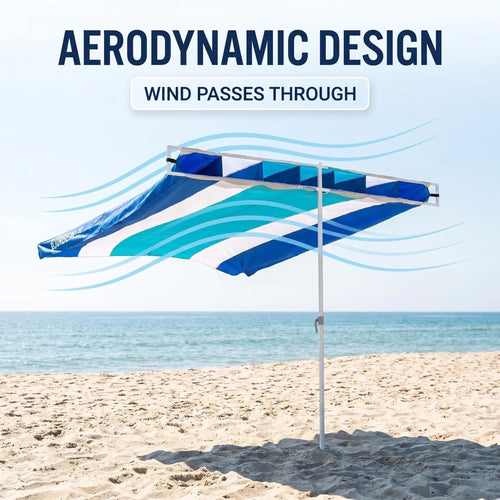 Wind Resistant Portable Beach Shade Canopy