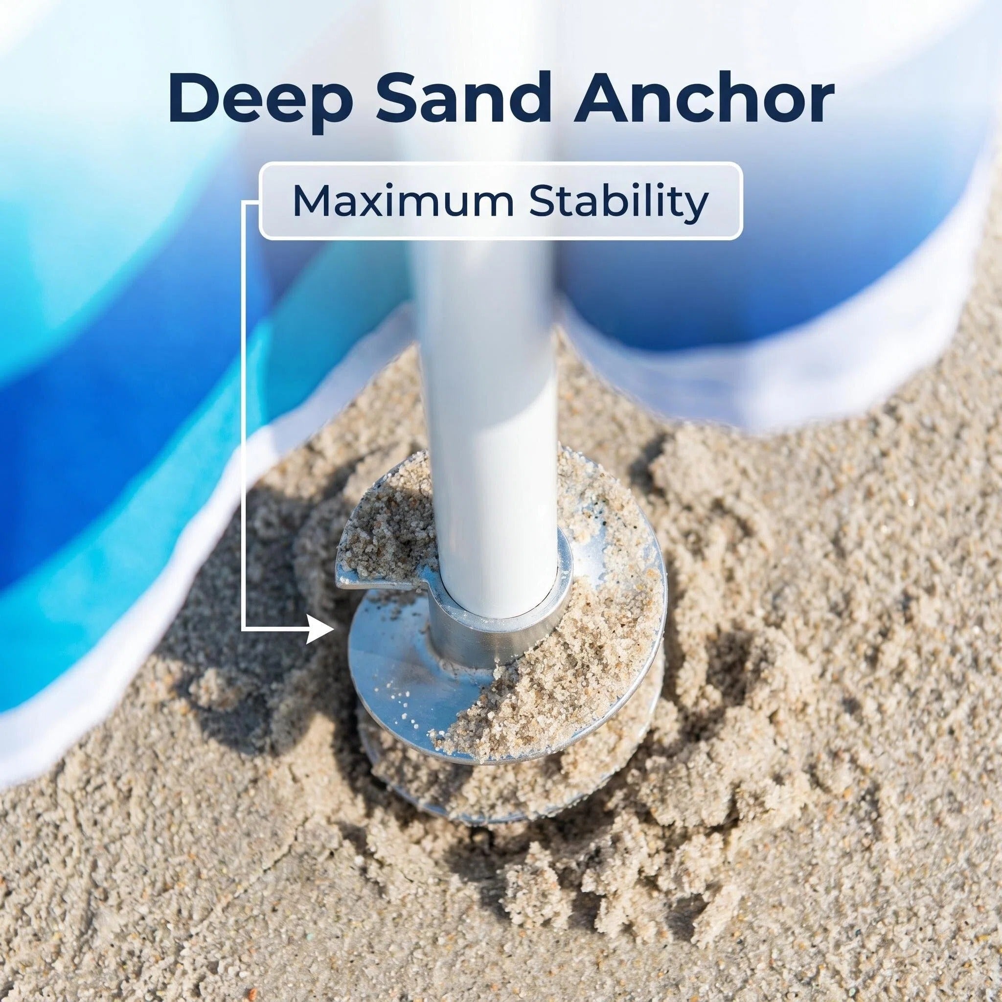 Wind Resistant Portable Beach Shade Canopy