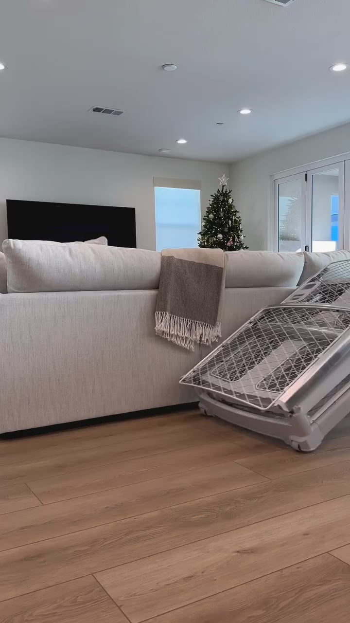 Collapsible Wheeled Portable Indoor Dog Kennel